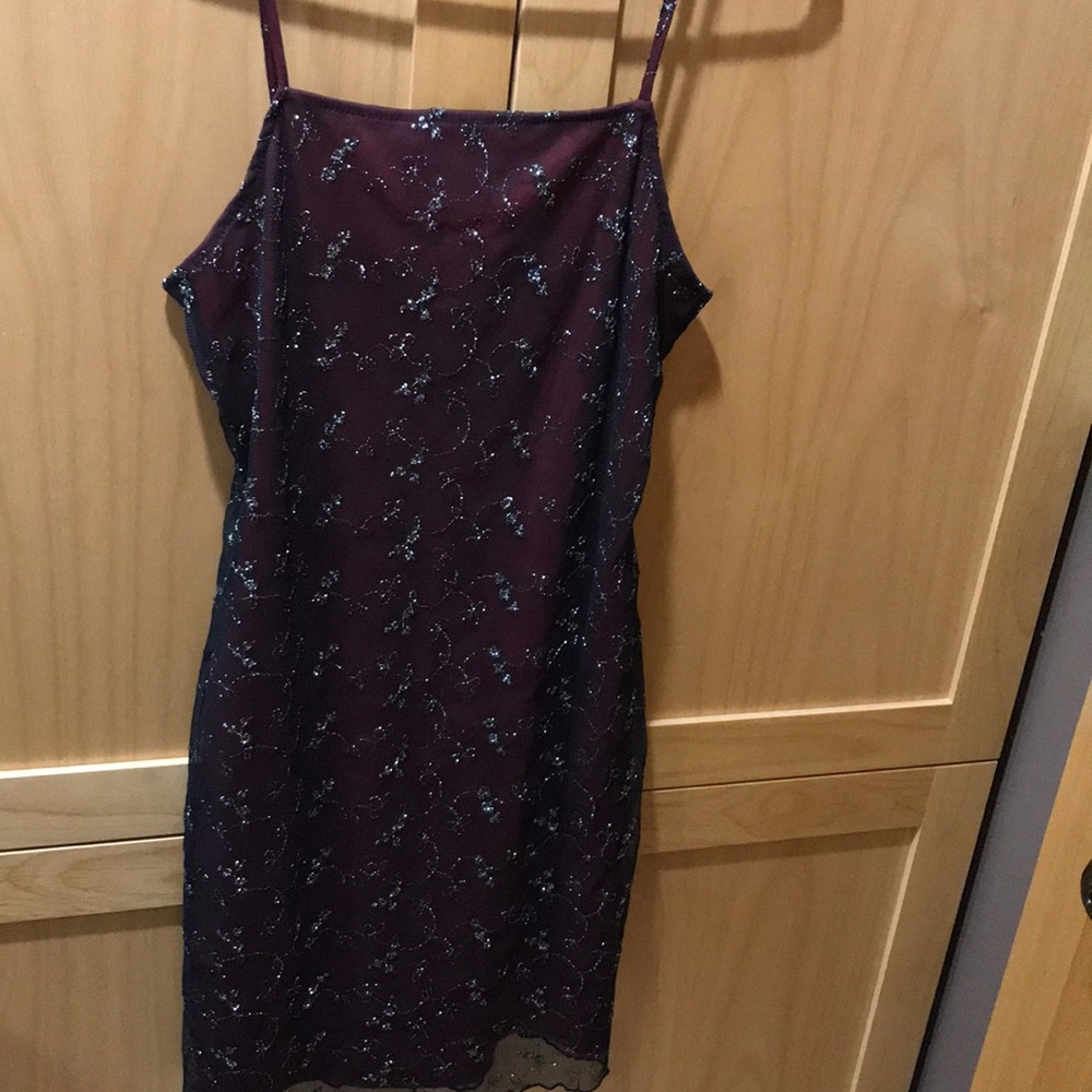 Burgundy dress
